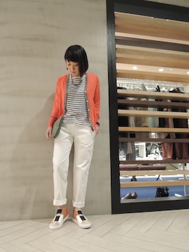 「MM6」｜FLONTVIOROスタッフさん（レディース・160cm）の夏コーディネート