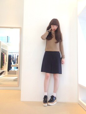 「CARVEN（カルヴェン）のアイテム」を使った、FLONTVIOROスタッフさん（レディース・160cm）の夏コーディネート