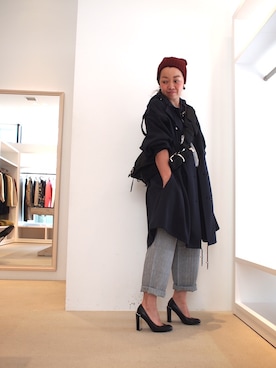 「SEE BY CHLOE（シーバイクロエ）のアイテム」を使った、FLONTVIOROスタッフさん（レディース・156cm）の夏コーディネート