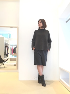 「Chloe（クロエ）のアイテム」を使った、FLONTVIOROスタッフさん（レディース・160cm）の秋コーディネート