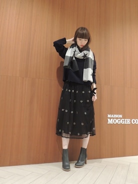 「Chloe（クロエ）のアイテム」を使った、FLONTVIOROスタッフさん（レディース・160cm）の秋コーディネート