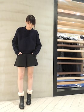 「ISABEL MARANT（イザベルマラン）のアイテム（パンツ）」を使った、FLONTVIOROスタッフさん（レディース・164cm）の秋コーディネート