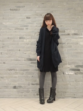 「ISABEL MARANT（イザベルマラン）のアイテム（ワンピース/ドレス）」を使った、FLONTVIOROスタッフさん（レディース・160cm）の秋コーディネート