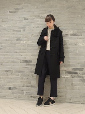 「ASTRAET（アストラット）のアイテム（ジャケット/アウター）」を使った、FLONTVIOROスタッフさん（レディース・160cm）の秋コーディネート