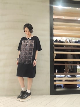 「YOSHIYO」｜FLONTVIOROスタッフさん（レディース・159cm）の春コーディネート