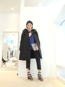 「PIERRE HARDY」｜FLONTVIOROスタッフさん（レディース・160cm）の春コーディネート
