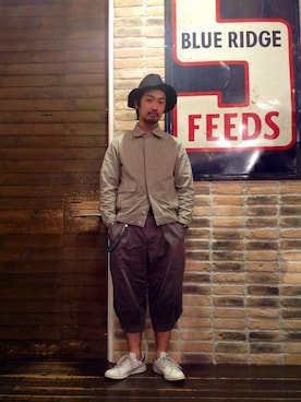 「LOLO（ロロ）のアイテム」を使った、utsunomiyaさん（メンズ・170cm）の春コーディネート