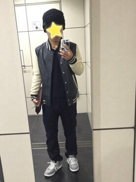 「JOURNAL STANDARD（ジャーナルスタンダード）のアイテム（スタジャン）」を使った、yukiさん（メンズ・167cm）の秋コーディネート
