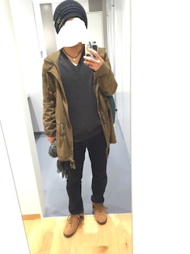 「CUBE SUGAR（キューブシュガー）のアイテム（ジャケット/アウター）」を使った、yukiさん（メンズ・167cm）の冬コーディネート