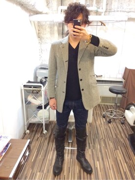 オカザキジョーさん(メンズ・174cm)の秋コーディネート