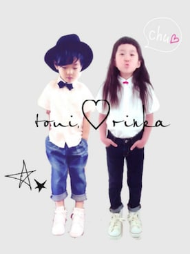 「カップルコーデ」｜　　　toui'さん（キッズ・110cm）の春コーディネート