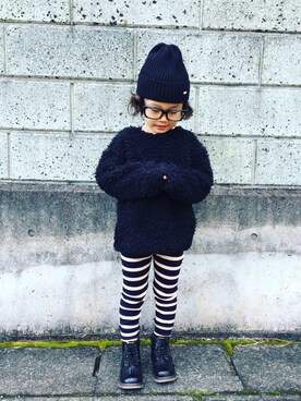「5歳」｜「アイテム（その他トップス）」を使った、　　　toui'さん（キッズ・110cm）の冬コーディネート