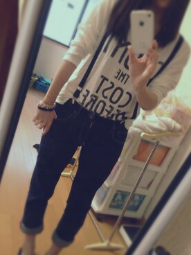 ha~◡̈さん（レディース・151cm）の春コーディネート