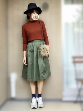 「アイテム（ピアス（両耳用））」を使った、minjyoさん（レディース・158cm・30代）の秋コーディネート