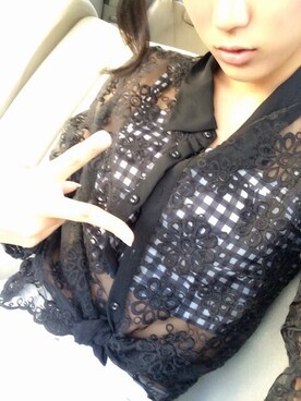 「花柄 トップス」｜中野 彩菜さん（レディース・168cm）の秋コーディネート
