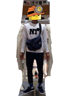 「スウェット×シャツ」｜toshiさん（メンズ・179cm）の春コーディネート