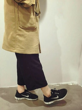 「w closet（ダブルクローゼット）のアイテム（モッズコート）」を使った、Akikoさん（レディース・160cm）の冬コーディネート