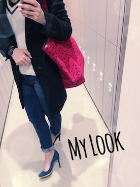「グリッター」｜「アイテム（アナログ腕時計）」を使った、ぱりぱりさん（レディース・159cm）の春コーディネート