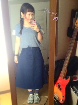 「アイテム（イヤリング）」を使った、meguさん（レディース・148cm・20代）の夏コーディネート