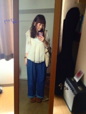 「アイテム（イヤリング）」を使った、meguさん（レディース・148cm・20代）の秋コーディネート