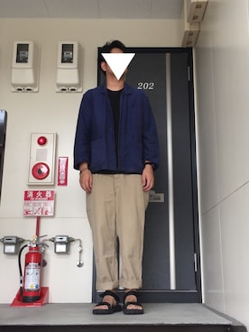 「teva」｜「アイテム（ミリタリージャケット）」を使った、f.c.s_cさん（メンズ・175cm）の秋コーディネート
