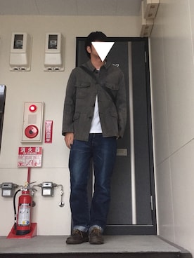 「ハンティングジャケット」｜「アイテム（その他シューズ）」を使った、f.c.s_cさん（メンズ・175cm）の秋コーディネート
