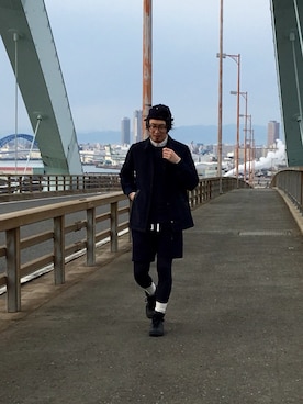 「ショッピング」｜「アイテム（ブルゾン）」を使った、ヒラヤマ(Team Double)さん（メンズ・173cm）の春コーディネート