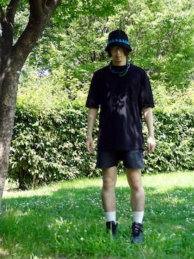 「VANISHING ELEPHANT（ヴァニッシングエレファント）のアイテム」を使った、ヒラヤマ(Team Double)さん（メンズ・173cm）の夏コーディネート