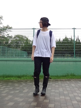 「HUNTER（ハンター）のアイテム」を使った、ヒラヤマ(Team Double)さん（メンズ・173cm）の秋コーディネート