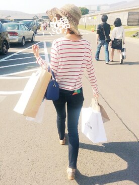 「JOURNAL STANDARD（ジャーナルスタンダード）の【LAZAMANI/ラザマニ】メッシュサンダル（サンダル、イエロー系）」を使った、makiさんの春コーディネート