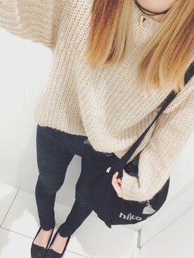 「one way（ワンウェイ）のアイテム（アクセサリー）」を使った、Yuukaさん（レディース・163cm）の秋コーディネート