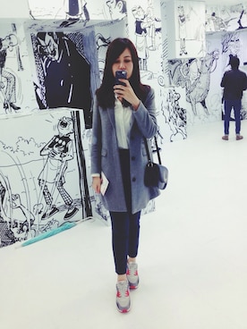 雪倫さん（レディース・167cm）の冬コーディネート