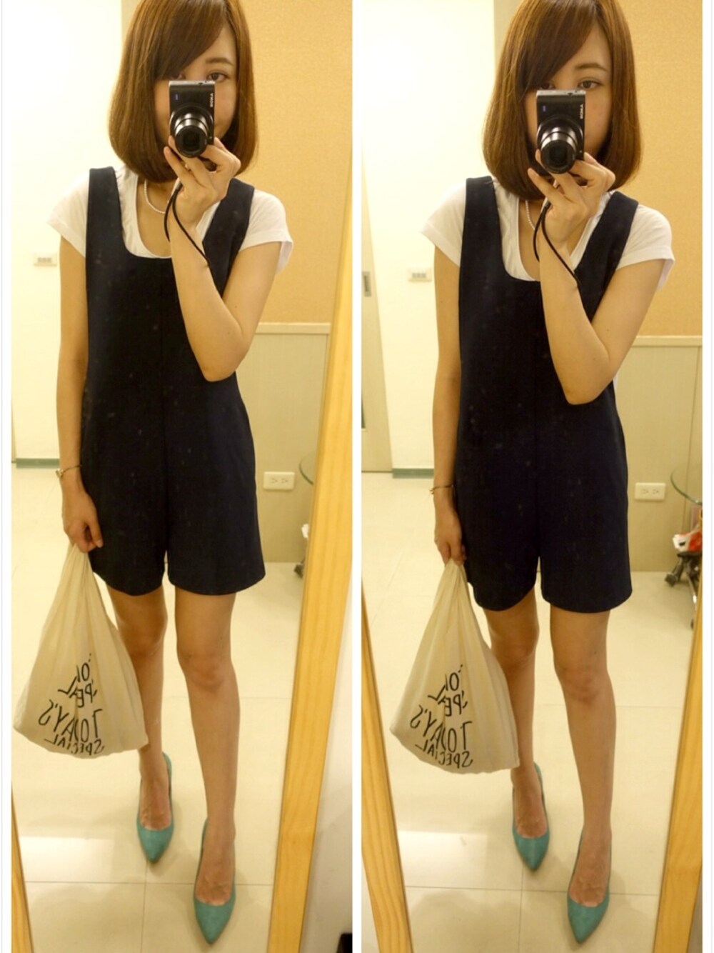 「BEAMS、agete、reefur、SALEで買いました」｜「ORiental TRafficのアイテム（パンプス、グリーン系）」を使った、雪倫さん（レディース・168cm）の夏コーディネートの1枚目の写真