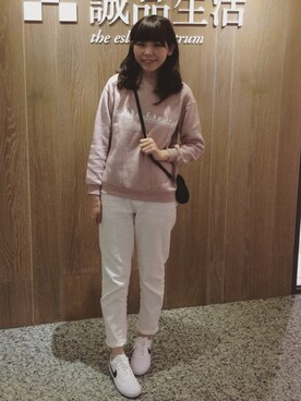 「NIKE（ナイキ）のNIKE/ナイキ グランドテラス 654495（スニーカー）」を使った、Nanaさん（レディース・160cm）の冬コーディネート