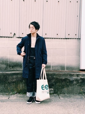 「スポーツミックス」｜「アイテム（サロペット/オーバーオール）」を使った、takashi okadaさん（メンズ・173cm）の春コーディネート
