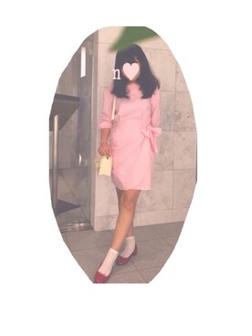 ワンピース ドレス ピンク系 を使った 赤い靴 の人気ファッションコーディネート Wear