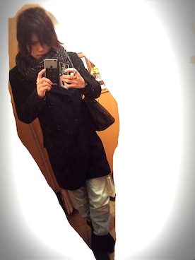 「M（エム）のアイテム（パンツ）」を使った、Youさん（メンズ・177cm）の冬コーディネート