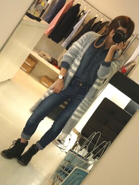 「INNES（イネス）のアイテム」を使った、shiorinさん（レディース・158cm）の冬コーディネート