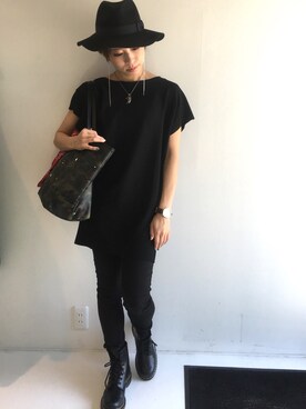 「LOOPのアイテム」を使った、shiorinさん（レディース・158cm）の夏コーディネート