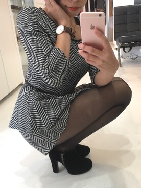 「CECIL McBEE（セシルマクビー）のアイテム（アンサンブル）」を使った、shiorinさん（レディース・158cm）の秋コーディネート