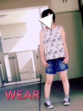 「暑すぎる」｜ゆあ。さん（レディース・158cm）の夏コーディネート