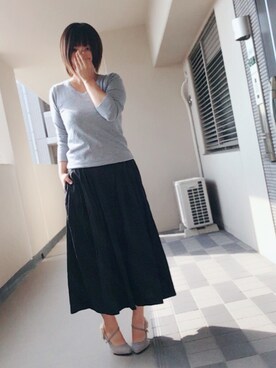 「GORGE（ゴージ）のアイテム（シューズ）」を使った、ゆあ。さん（レディース・158cm）の秋コーディネート