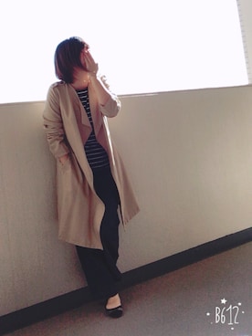 「e.r.g*（イーアールジー）のアイテム（ジャケット/アウター）」を使った、ゆあ。さん（レディース・158cm）の秋コーディネート