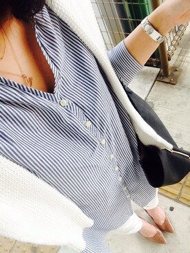 「ジャパンブルー」｜「アイテム（その他）」を使った、chr.さん（レディース・163cm）の夏コーディネート