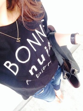 「Tシャツ×デニム」｜「アイテム（CD）」を使った、chr.さん（レディース・163cm）の夏コーディネート