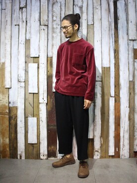 岛石小川さん（メンズ・174cm）の冬コーディネート