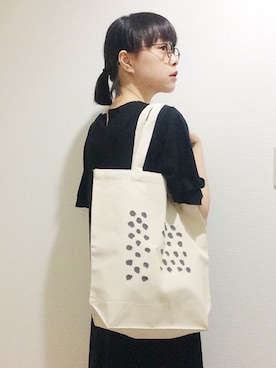「トート」｜「アイテム（PC・スマホグッズ/家電）」を使った、Kanocoさん（レディース・170cm）の夏コーディネート
