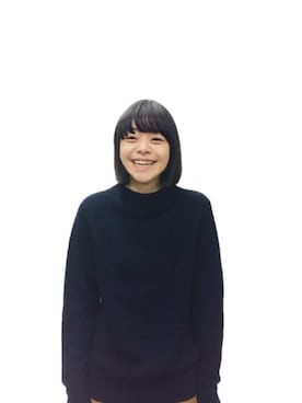 「黒ニット」｜Kanocoさん（レディース・170cm）の冬コーディネート