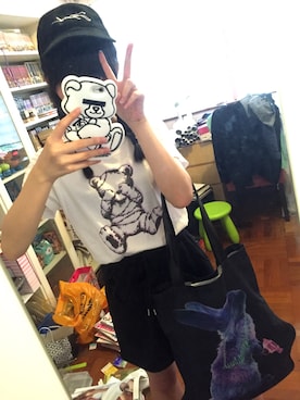 「UNDERCOVER（アンダーカバー）のアイテム（PC・スマホグッズ/家電）」を使った、いのりっぴさん（レディース・160cm）の秋コーディネート