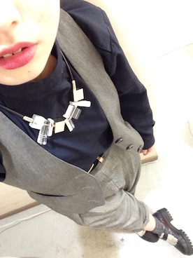 「SENSO Diffusion（センソディフュージョン）のアイテム」を使った、ERIKAさん（レディース・148cm）の秋コーディネート